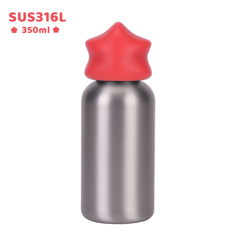 Small Stainless Steel Insulated Portable Travel Water Bottle Creative Childrens Drinking Cup