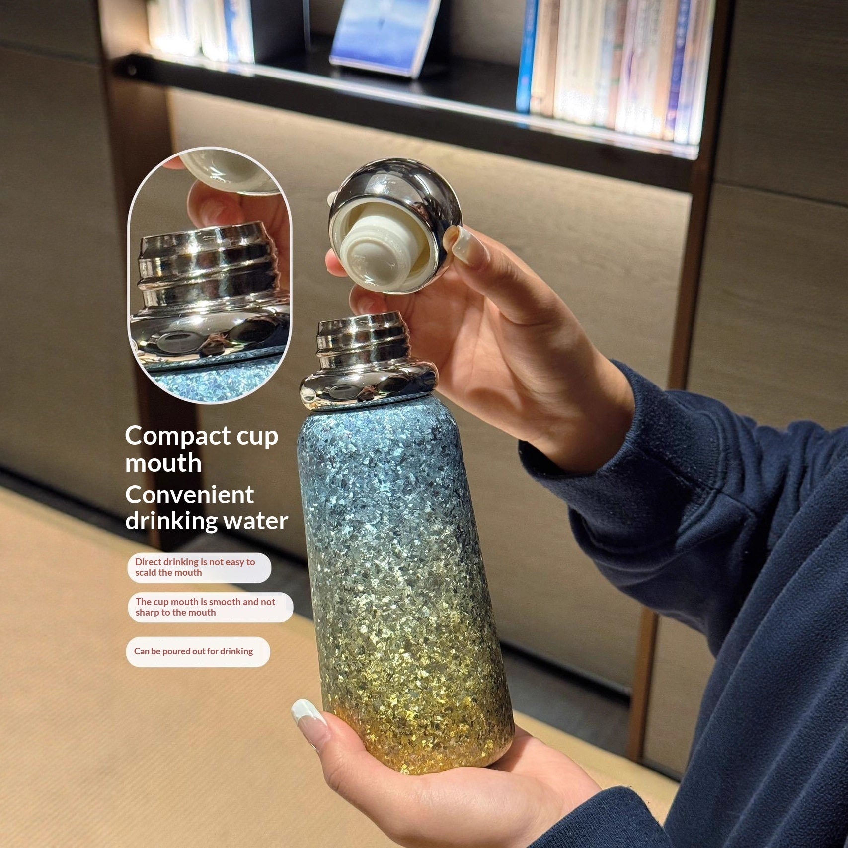 Commuter New Pure Titanium Insulated Water Bottle