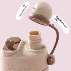 Stainless Steel Compact And Portable Straw Water Cup