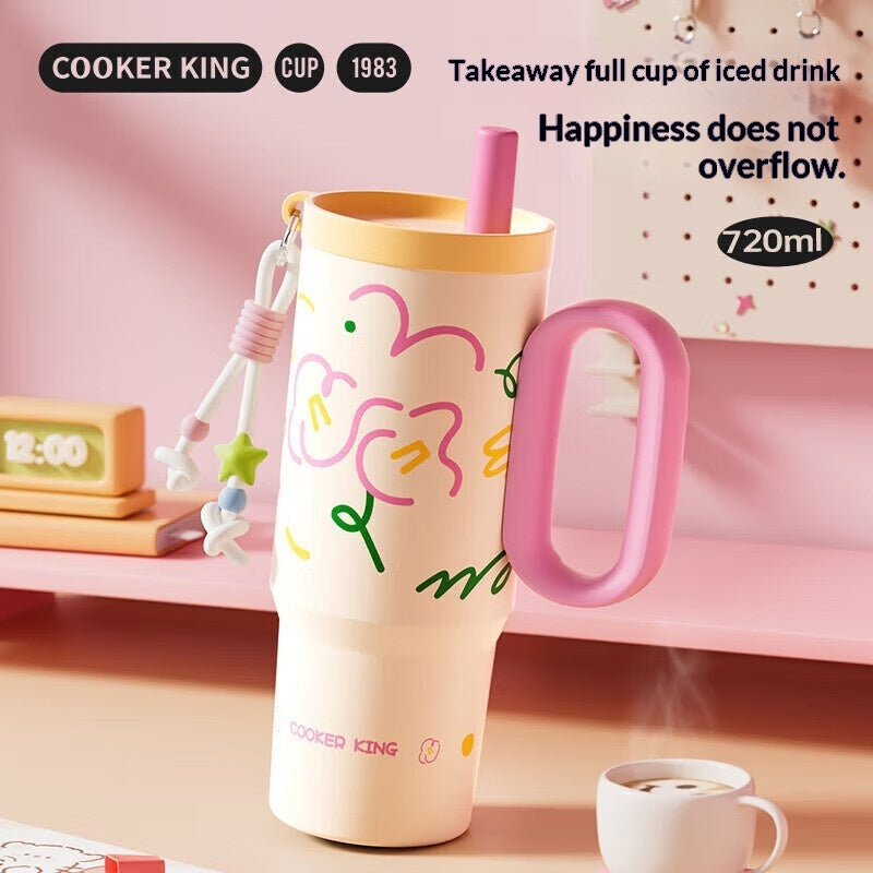 Large-capacity Mug Womens New Stylish Design For Students