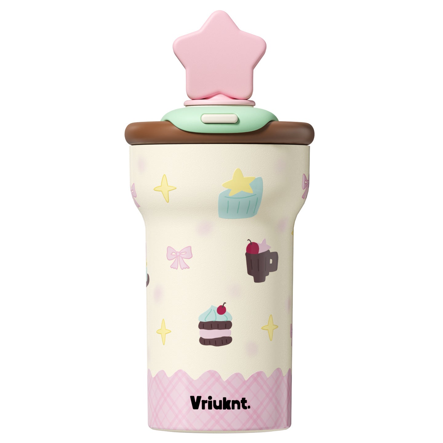 VKT Insulated Cup New Straw-top Water Bottle Ceramic