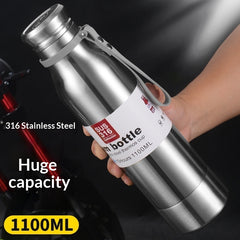 Large-Capacity 316 Stainless Steel All-Steel Insulated Water Bottle For Outdoor Activities