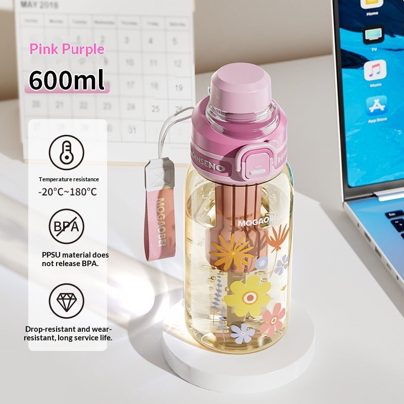 Large-capacity PPSU Straw Water Bottle