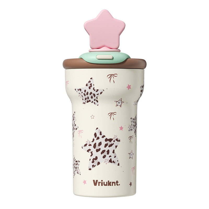 VKT Insulated Cup New Straw-top Water Bottle Ceramic
