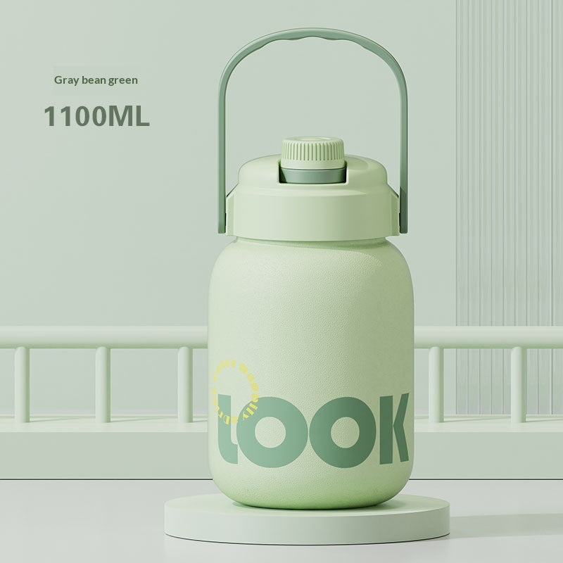 Cute And Convenient Large-capacity Cup With A Pop-top Straw