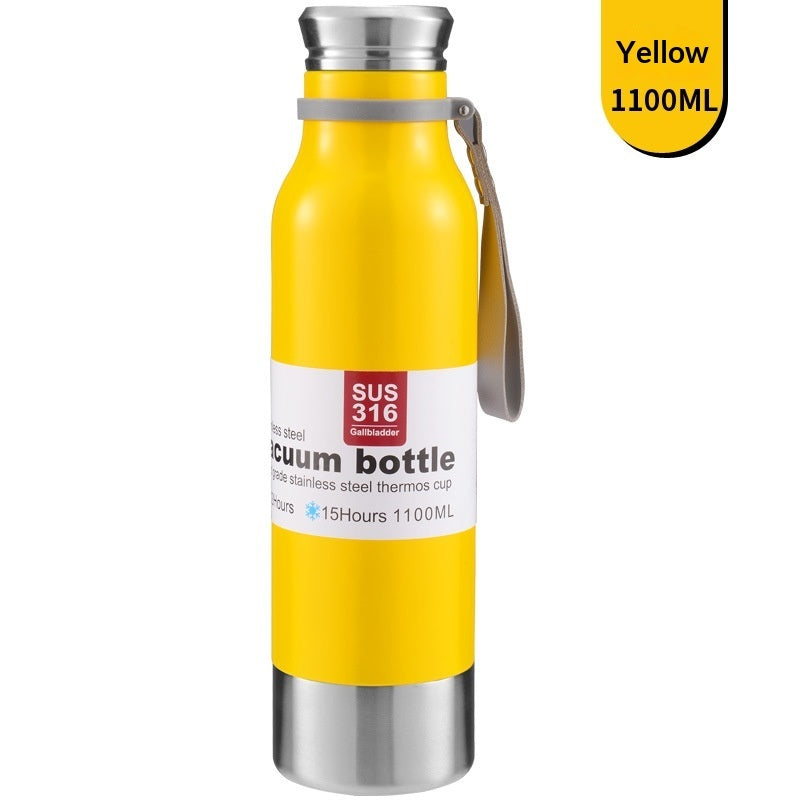 Large-Capacity 316 Stainless Steel All-Steel Insulated Water Bottle For Outdoor Activities