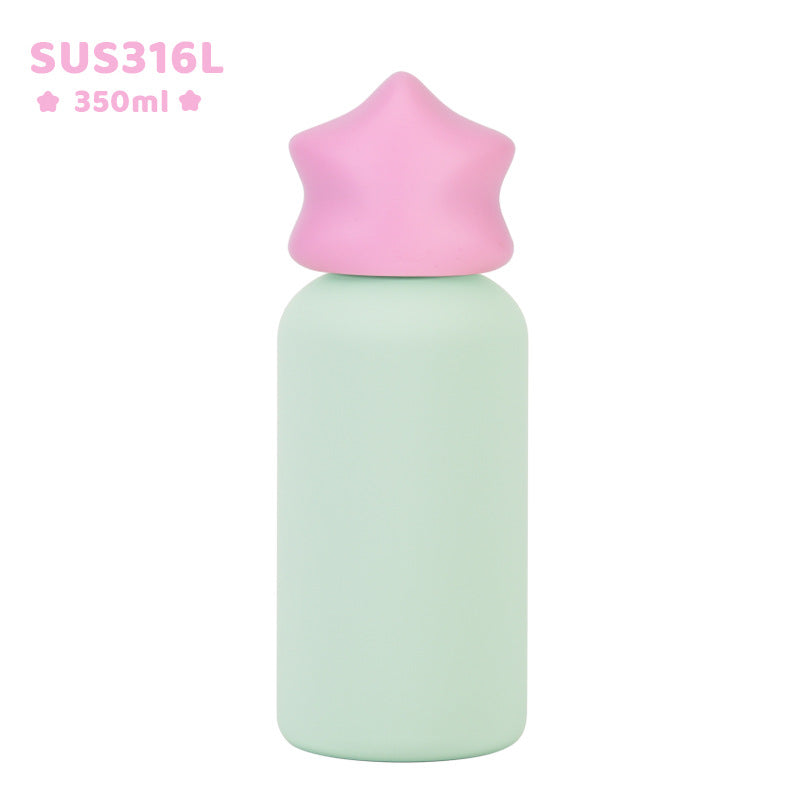 Small Stainless Steel Insulated Portable Travel Water Bottle Creative Childrens Drinking Cup
