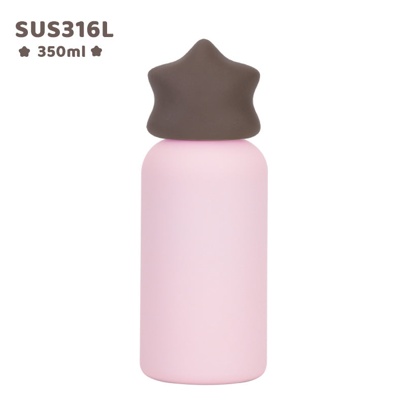 Small Stainless Steel Insulated Portable Travel Water Bottle Creative Childrens Drinking Cup