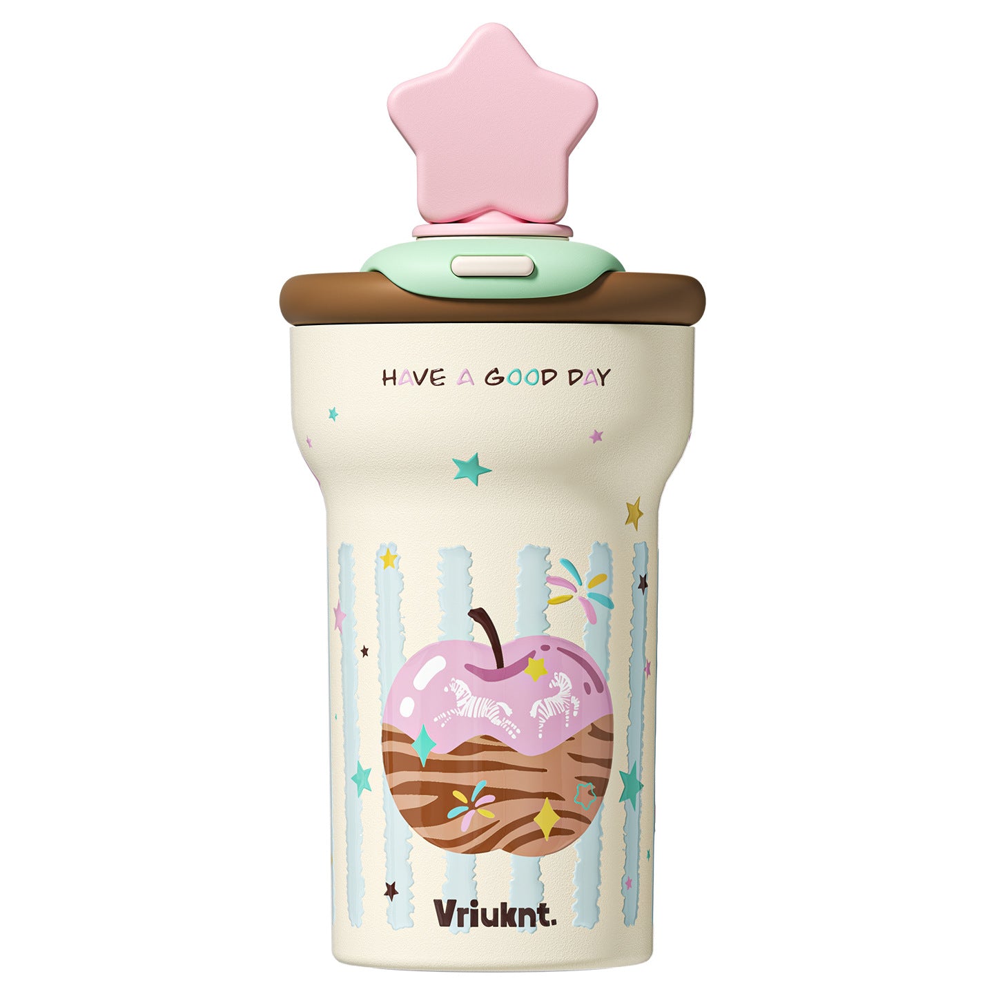 VKT Insulated Cup New Straw-top Water Bottle Ceramic