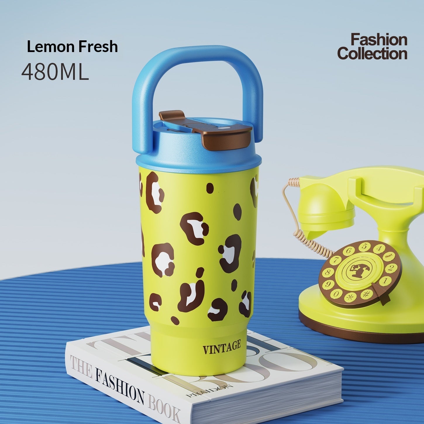 Handheld Portable Double-drink Straw Cup