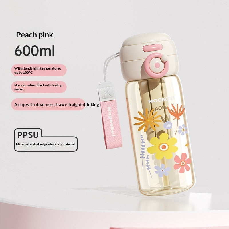 Large-capacity PPSU Straw Water Bottle