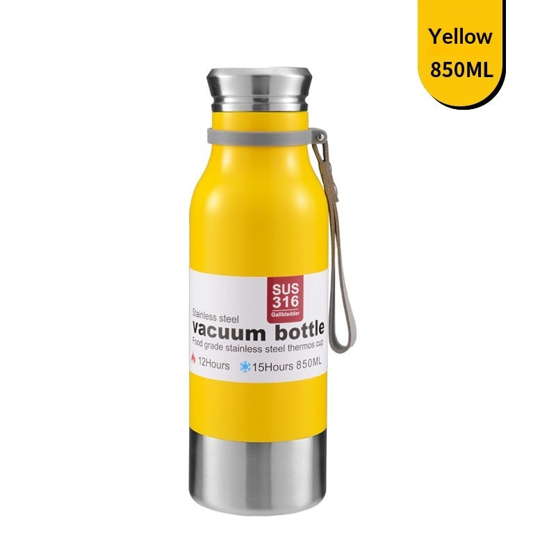 Large-Capacity 316 Stainless Steel All-Steel Insulated Water Bottle For Outdoor Activities