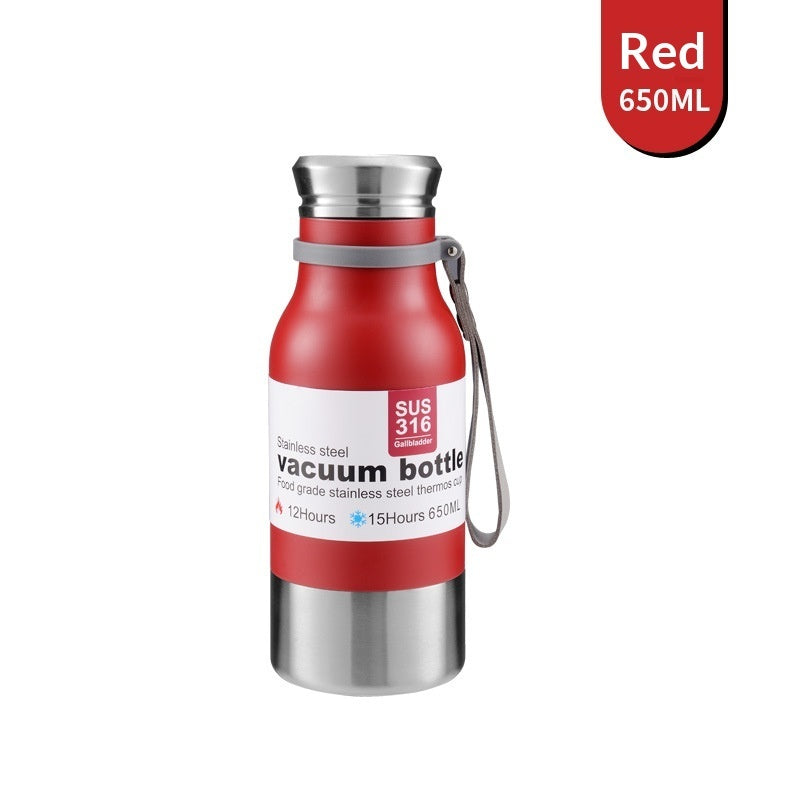 Large-Capacity 316 Stainless Steel All-Steel Insulated Water Bottle For Outdoor Activities