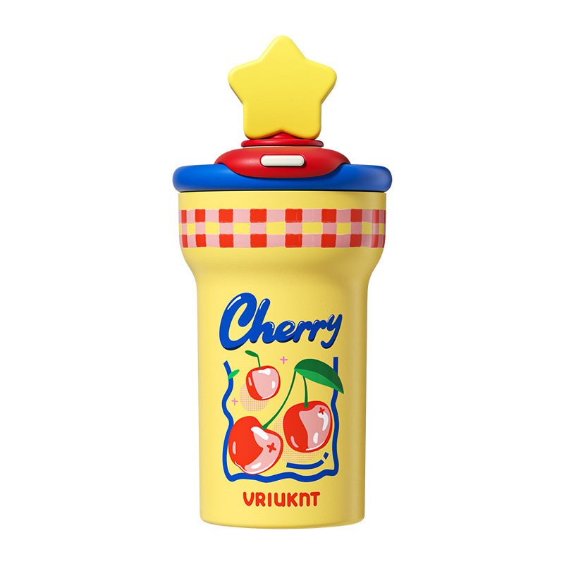 VKT Insulated Cup New Straw-top Water Bottle Ceramic