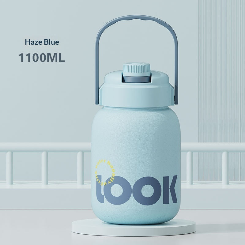 Cute And Convenient Large-capacity Cup With A Pop-top Straw