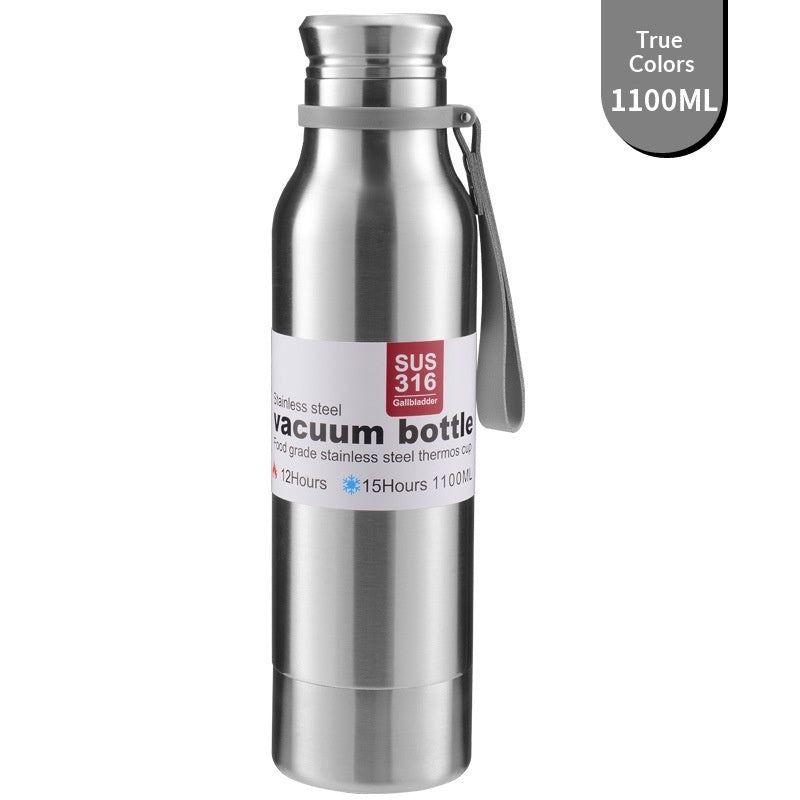 Large-Capacity 316 Stainless Steel All-Steel Insulated Water Bottle For Outdoor Activities