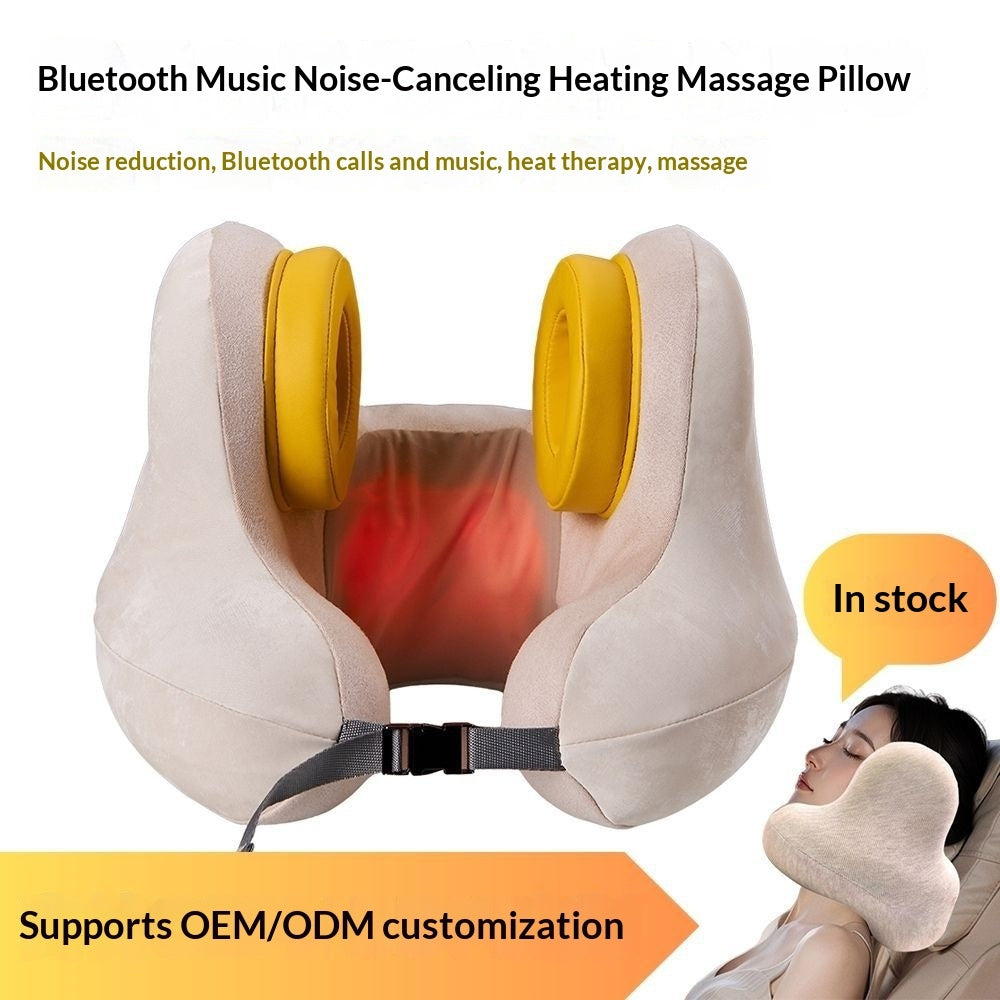 Music Massage Pillow Sleep Bluetooth U-shaped