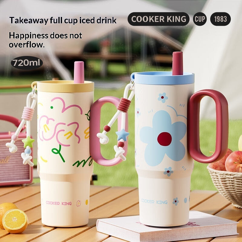 Large-capacity Mug Womens New Stylish Design For Students