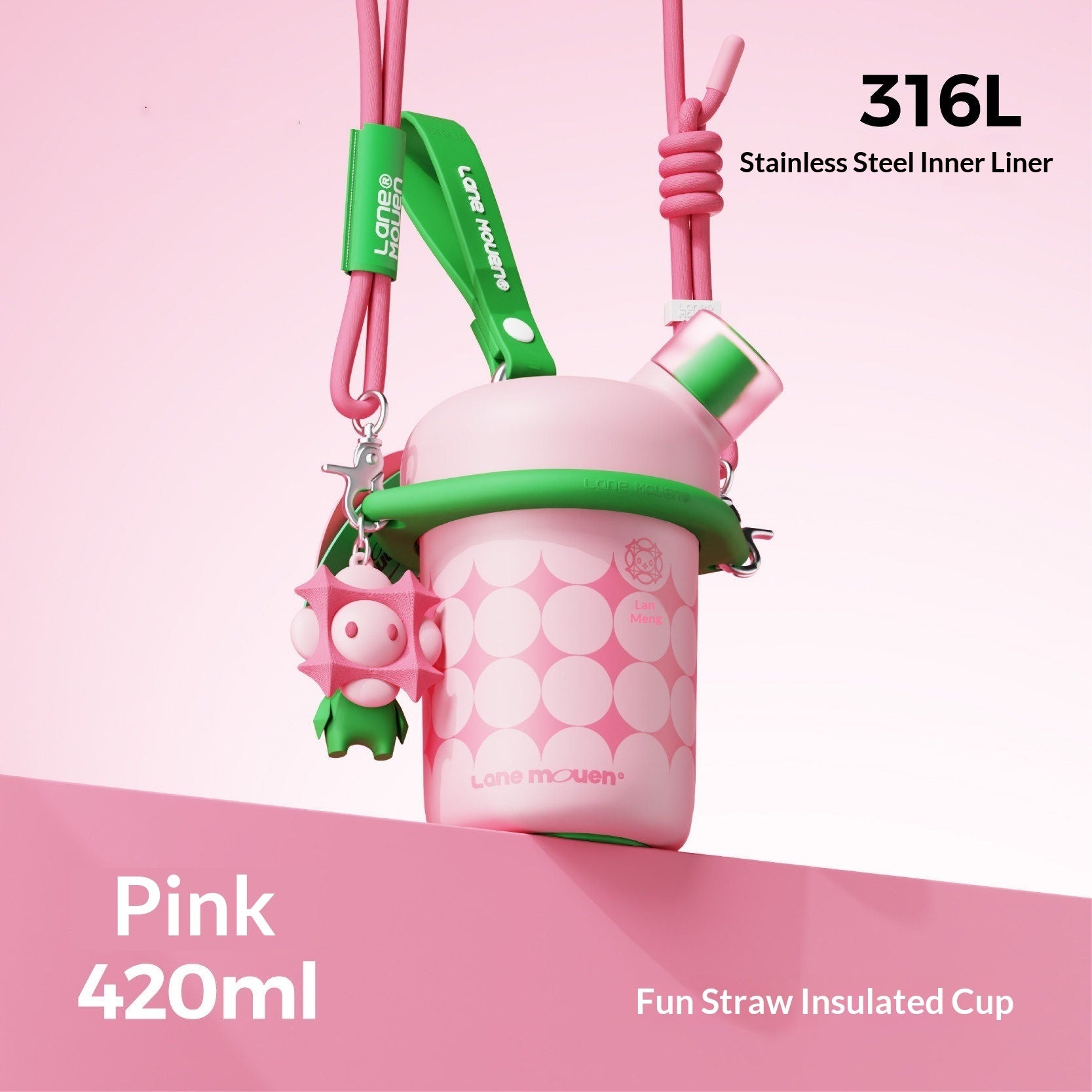 Lan Meng Lane Mouen Insulated Water Bottle For Children