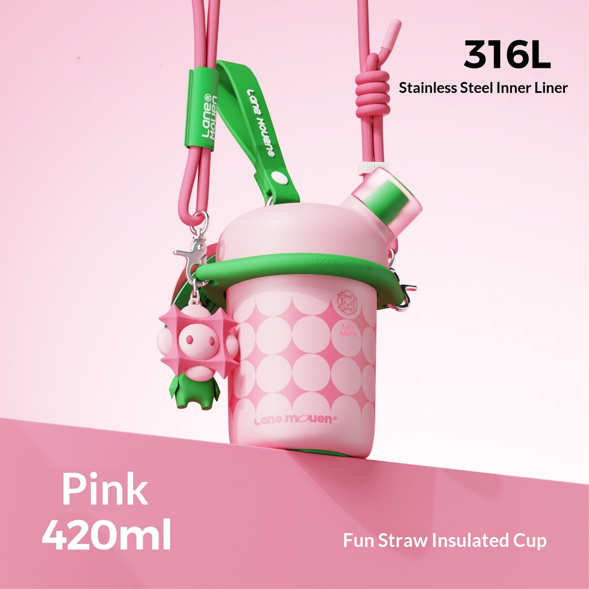 Lan Meng Lane Mouen Insulated Water Bottle For Children