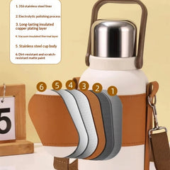 Handheld Insulated Double-walled Vacuum Stainless Steel Water Bottle