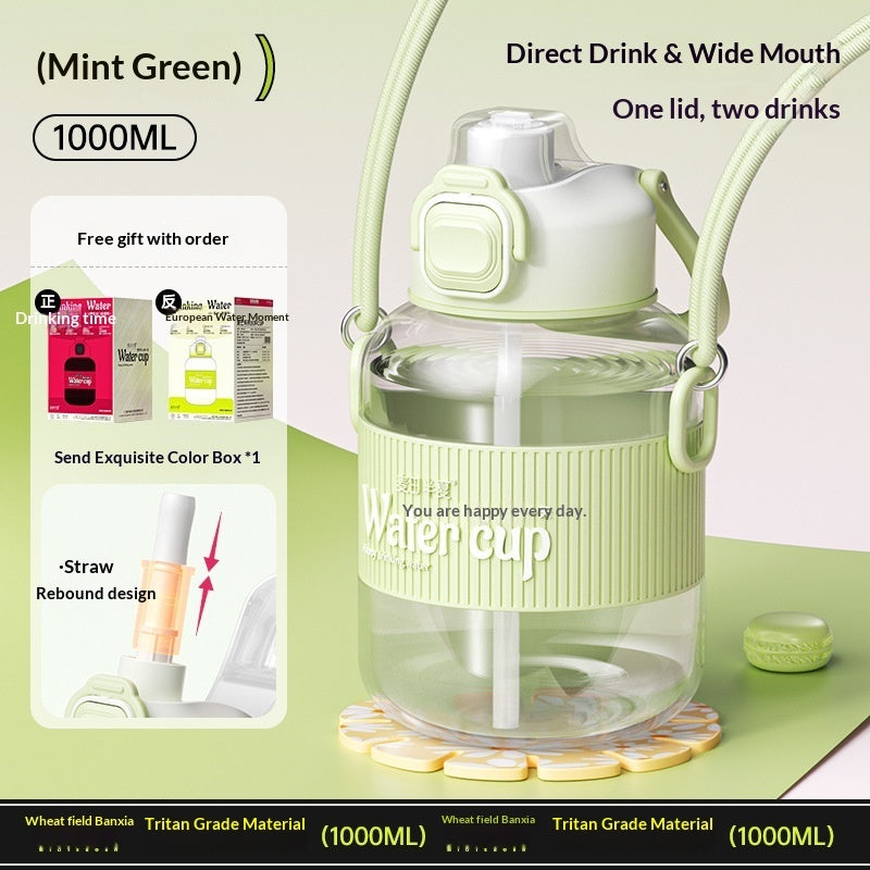 Portable Easy-to-disassemble-and-wash Large-capacity Water Bottle