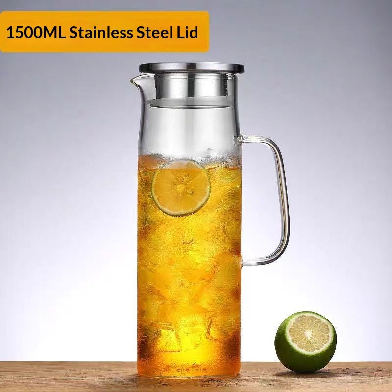 Household Bamboo-lid Straight-bodied Cold-water Teapot For Entertaining Guests