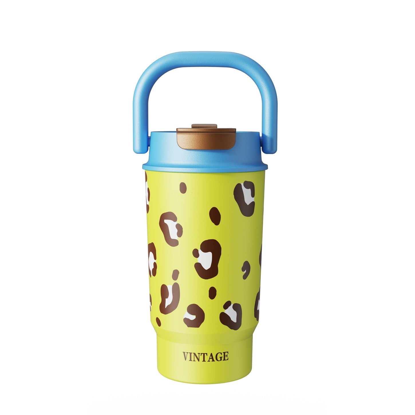 Handheld Portable Double-drink Straw Cup