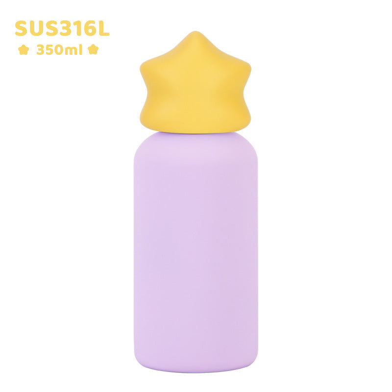 Small Stainless Steel Insulated Portable Travel Water Bottle Creative Childrens Drinking Cup