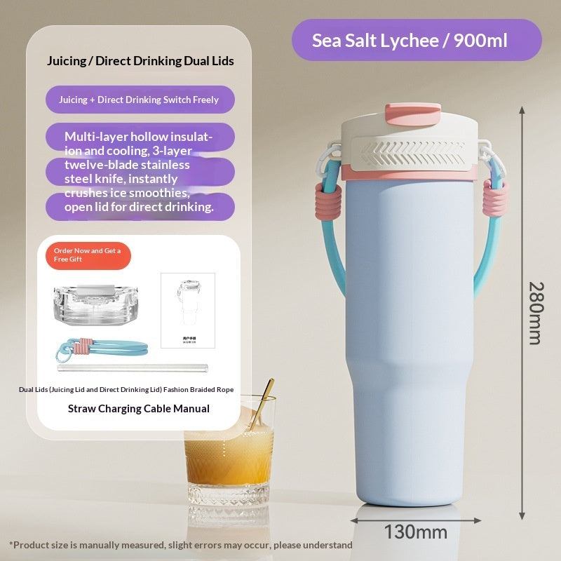 Stainless Steel Insulated USB-Powered Portable Juice Cup