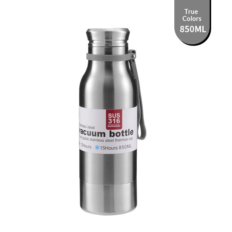 Large-Capacity 316 Stainless Steel All-Steel Insulated Water Bottle For Outdoor Activities