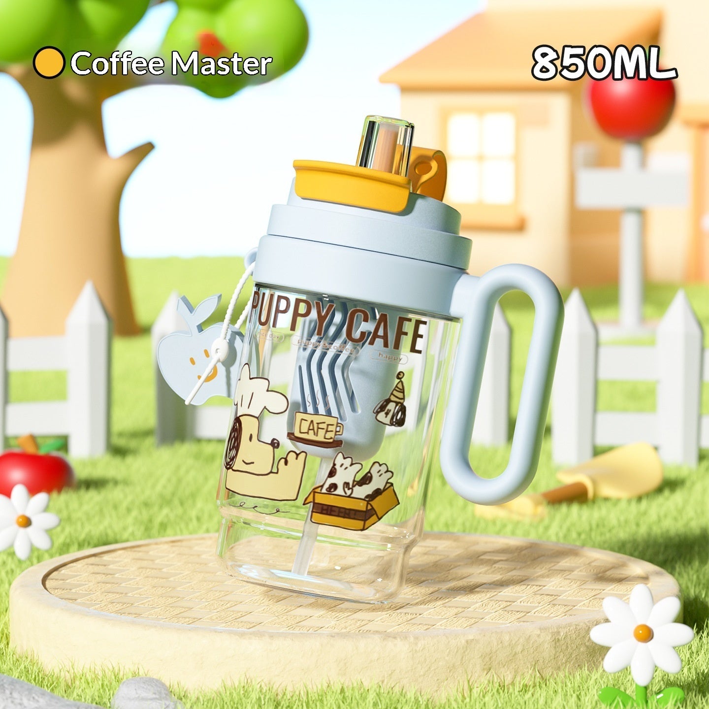 Plastic New-style Large-capacity Handled Water Bottle
