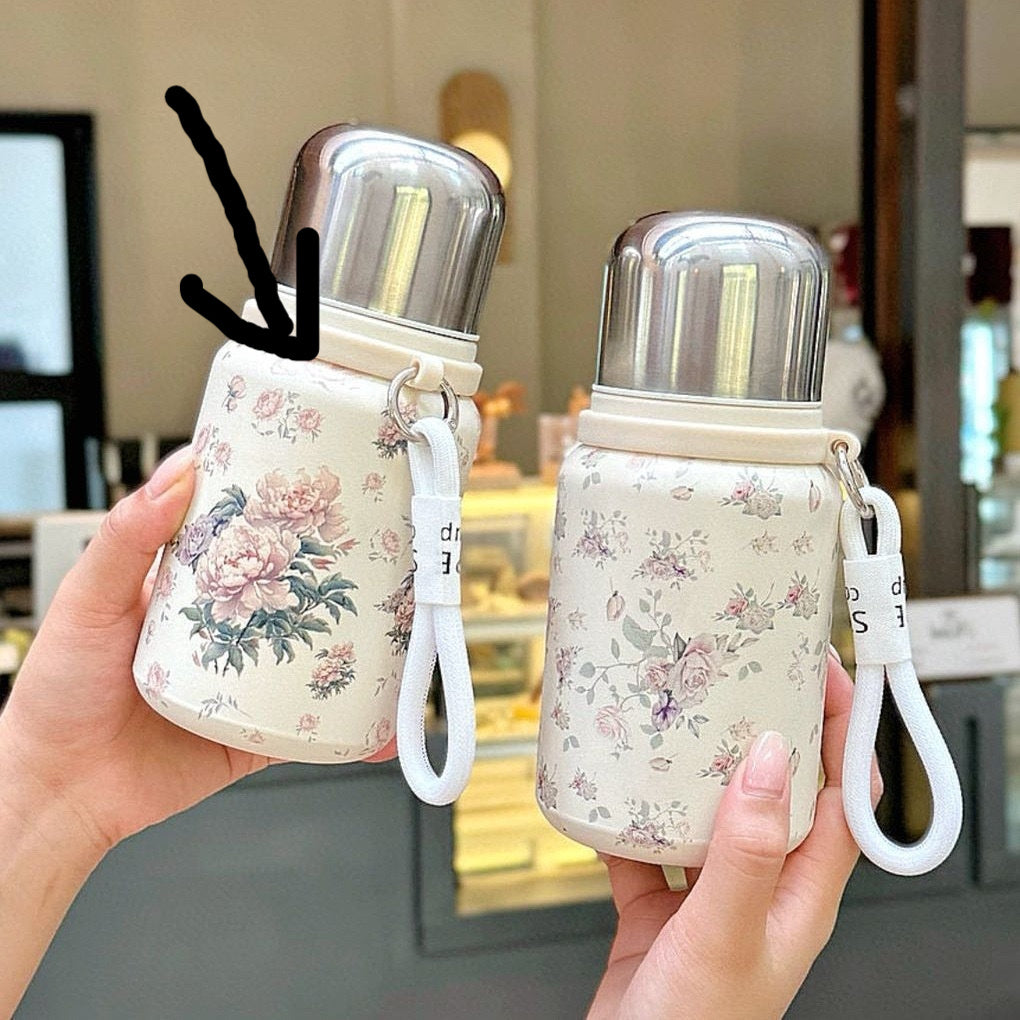 Floral National Trend Style 316 Stainless Steel Insulated Water Bottle