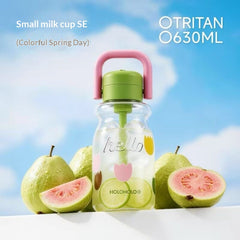 Portable Outdoor Travel Plastic Kids Straw Water Bottle