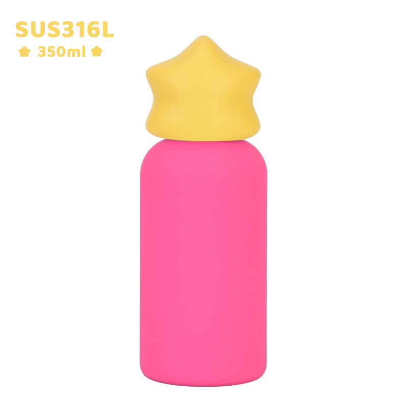Small Stainless Steel Insulated Portable Travel Water Bottle Creative Childrens Drinking Cup