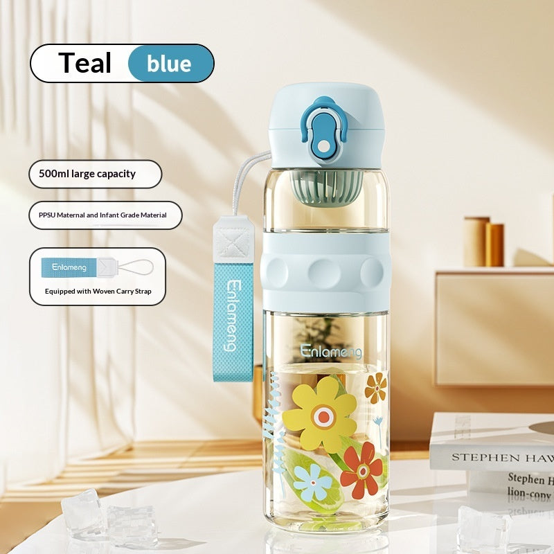 Large-capacity PPSU Straw Water Bottle