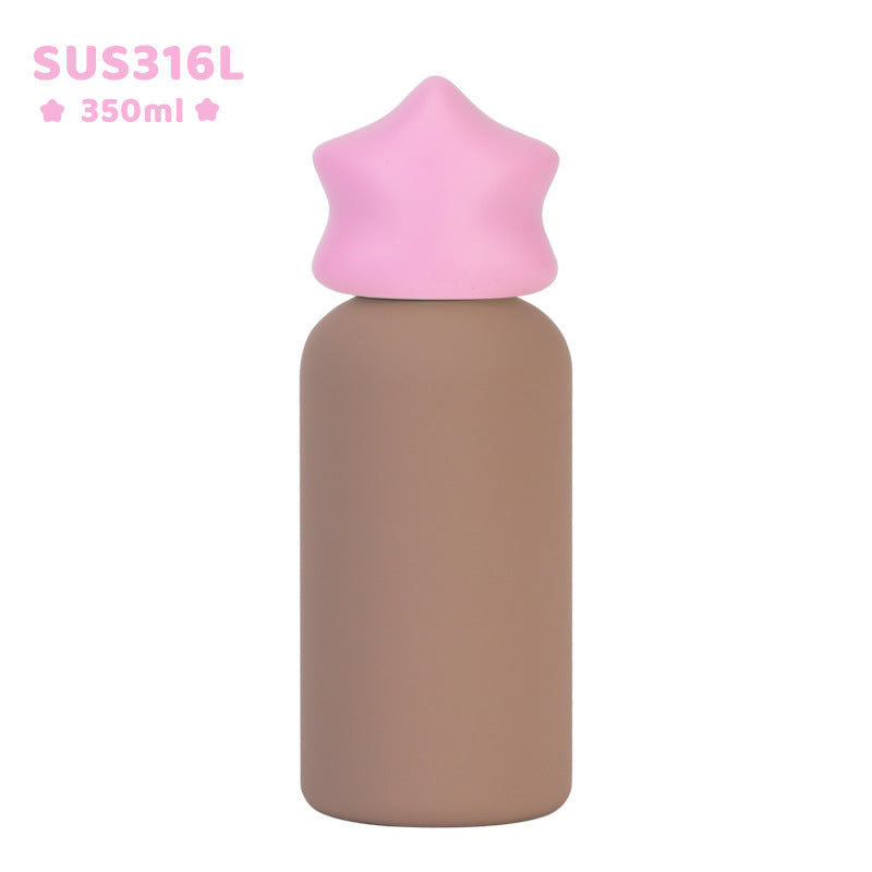 Small Stainless Steel Insulated Portable Travel Water Bottle Creative Childrens Drinking Cup