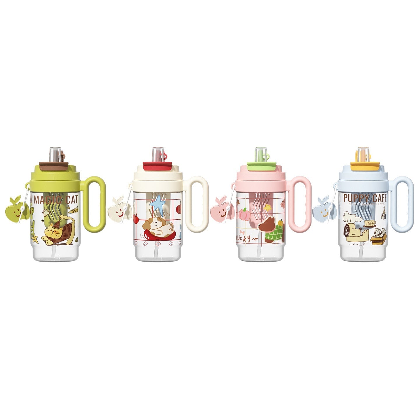 Plastic New-style Large-capacity Handled Water Bottle