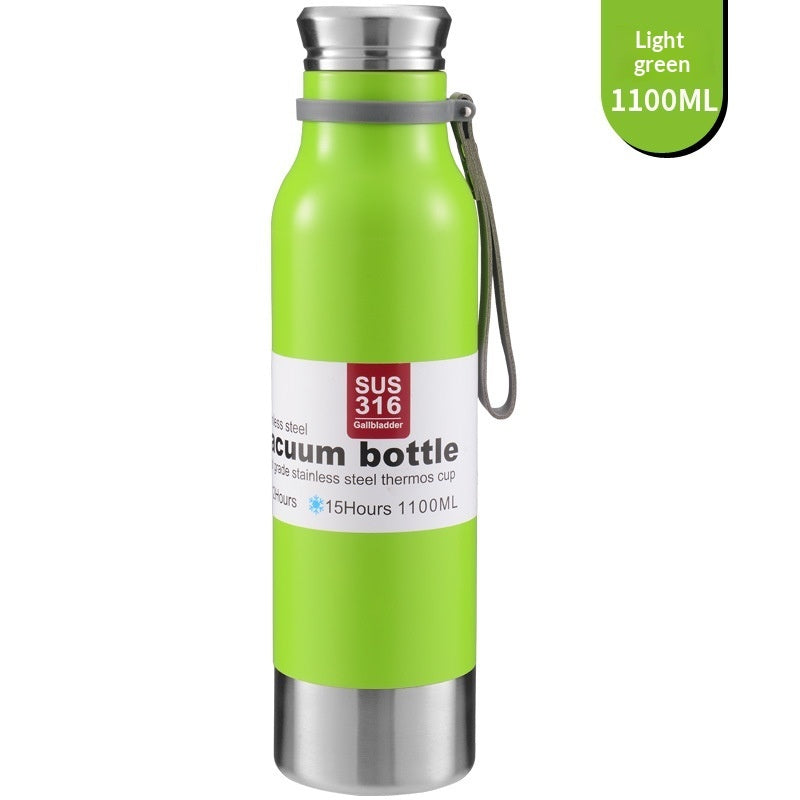 Large-Capacity 316 Stainless Steel All-Steel Insulated Water Bottle For Outdoor Activities