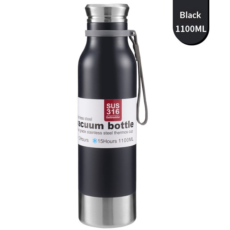 Large-Capacity 316 Stainless Steel All-Steel Insulated Water Bottle For Outdoor Activities
