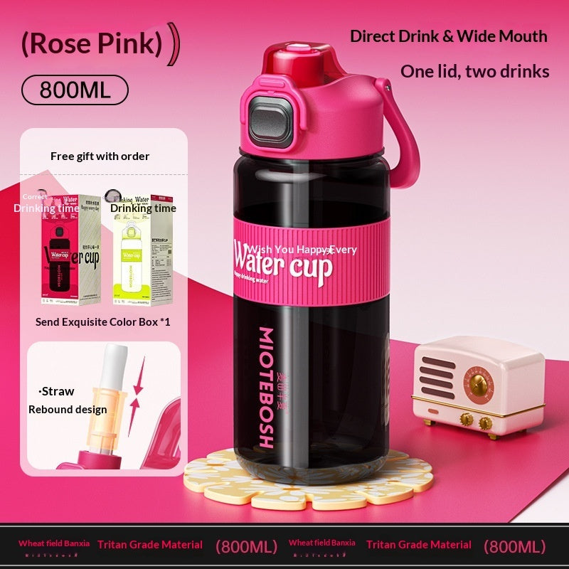 Portable Easy-to-disassemble-and-wash Large-capacity Water Bottle