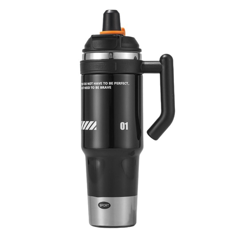 Large-capacity Straw Water Bottle Insulated Mug Portable Temperature-controlled Cup