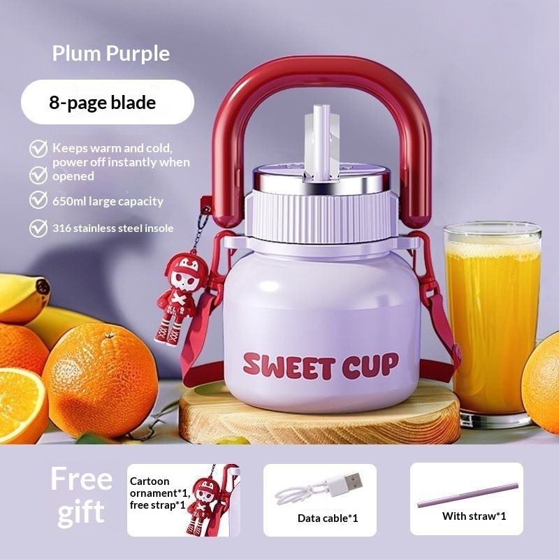 Portable Juicer Insulated Stainless Steel Juice Cup