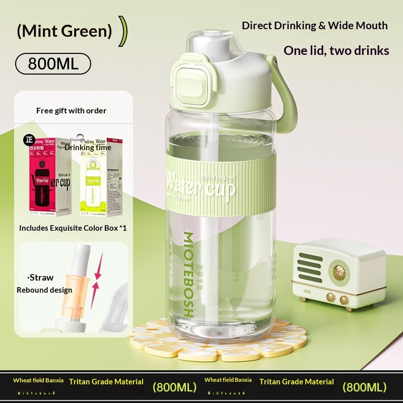 Portable Easy-to-disassemble-and-wash Large-capacity Water Bottle