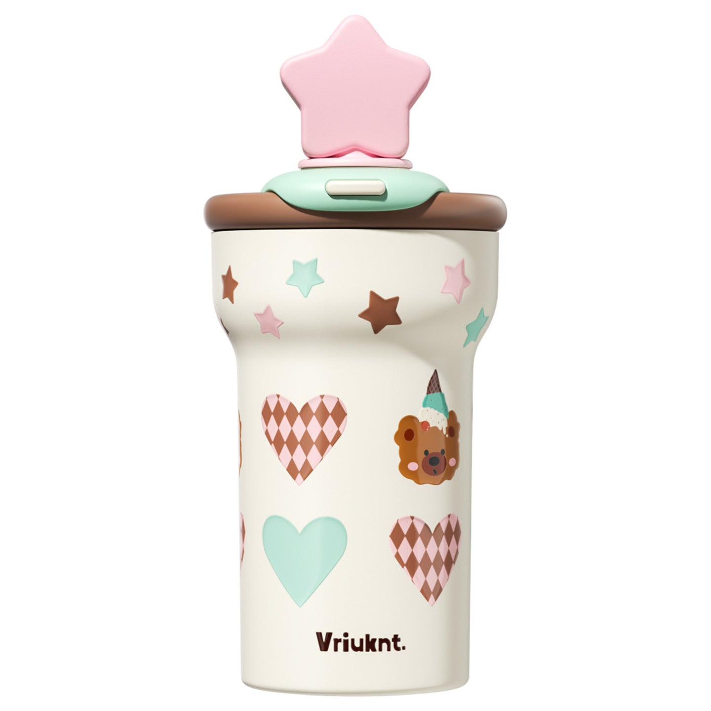 VKT Insulated Cup New Straw-top Water Bottle Ceramic