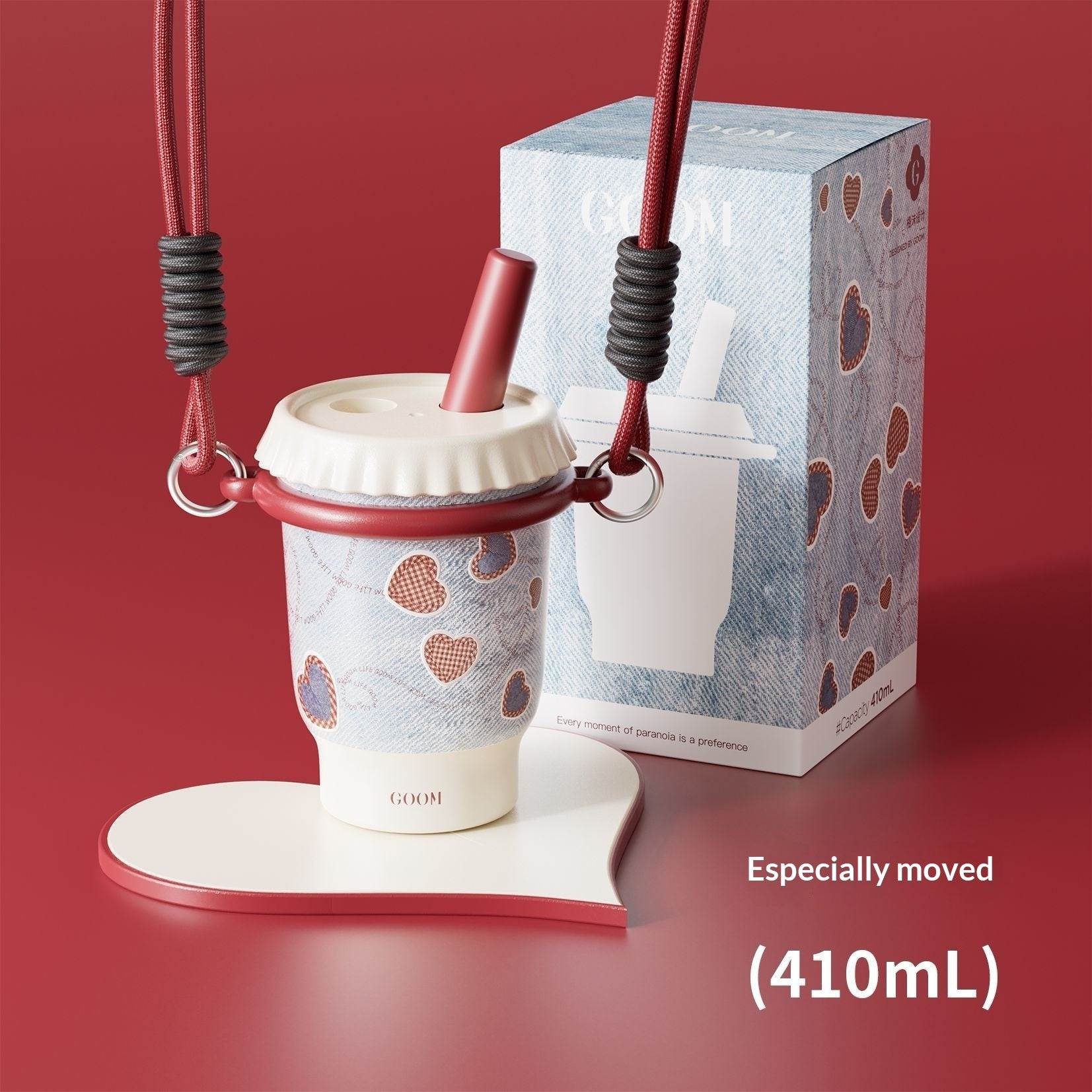 New Womens Thermal Straw Water Bottle