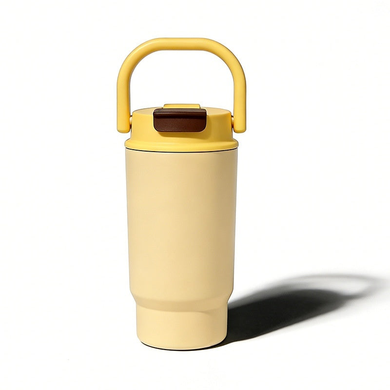 Handheld Portable Double-drink Straw Cup