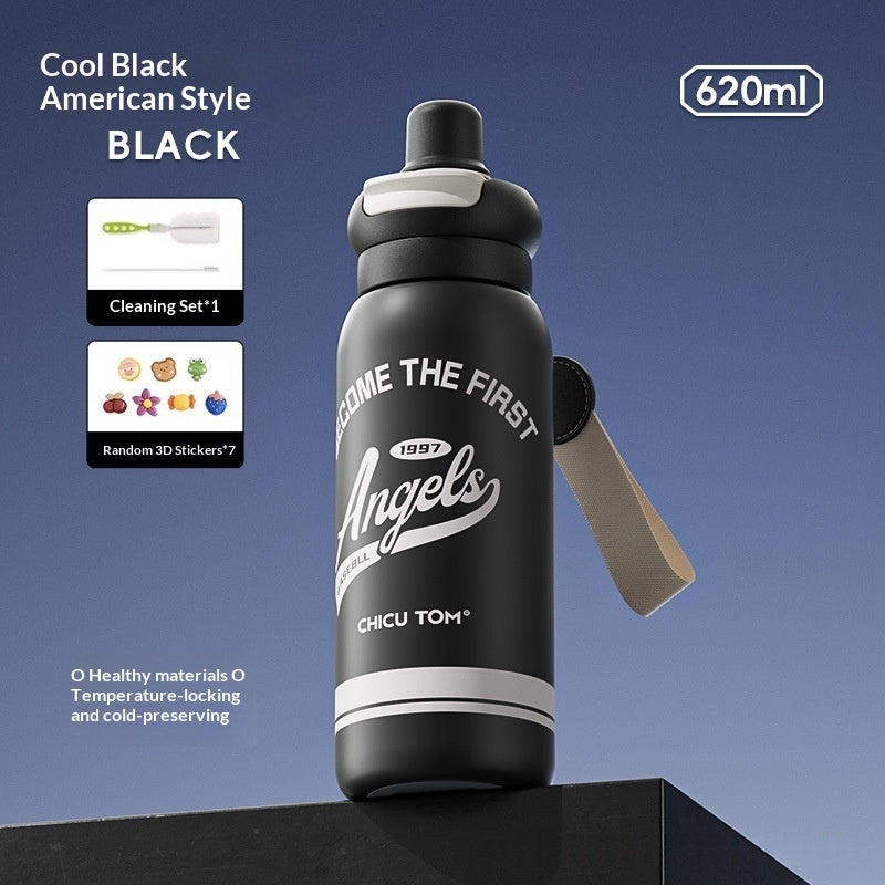 Thermal Mug Childrens Straw Water Bottle