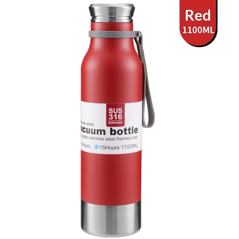 Large-Capacity 316 Stainless Steel All-Steel Insulated Water Bottle For Outdoor Activities