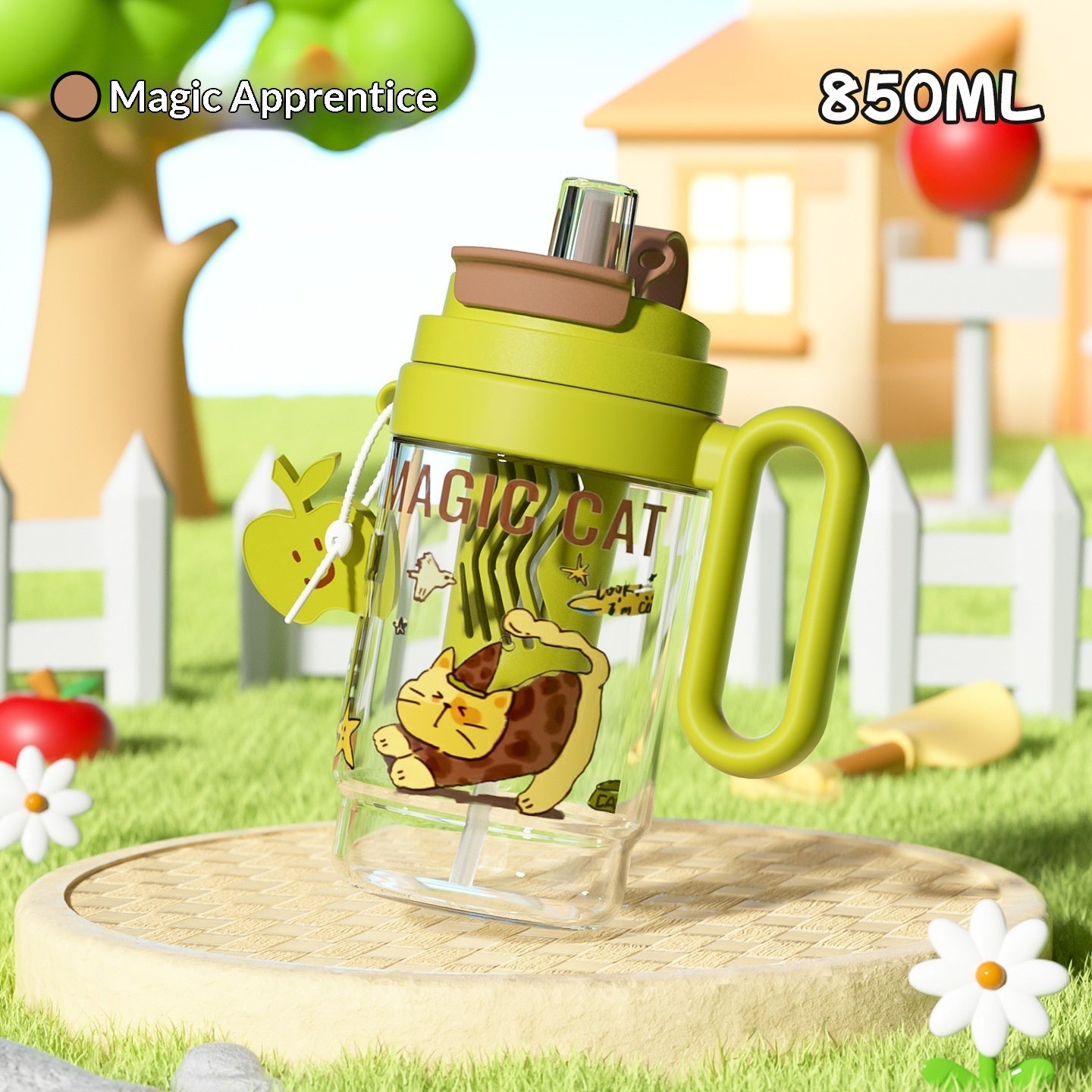 Plastic New-style Large-capacity Handled Water Bottle